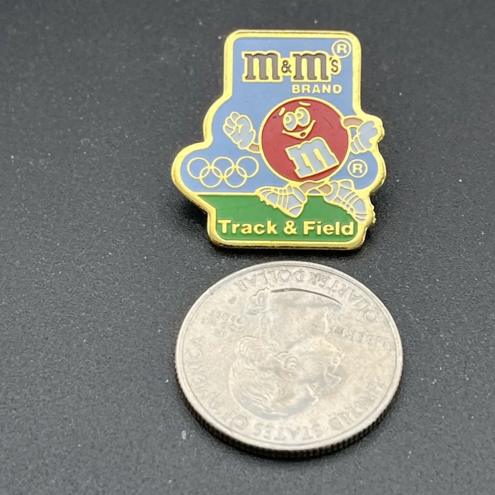 1992 Barcelona Olympics M&M's Candy Track &‎ Field Lapel Hat Pin